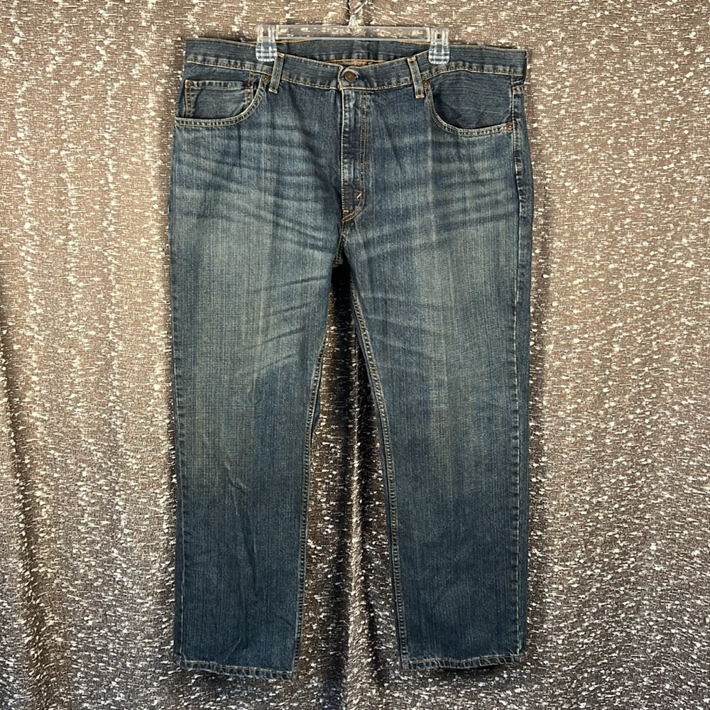 559‎ Relaxed Straight Fit Men's Jeans Size W42 L30 - Picture 7 of 12